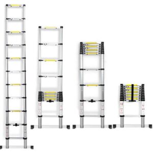 Échelle en alliage d'aluminium pliable et rétractable 2m 1